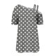 thumbnail image 4 of Tops de Ajuste Suelto para las Mujeres Moda Impresa Doble Suspensión Manga Corta Top Suelto, Blusa Casual Ligera, 4 of 5
