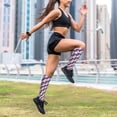 thumbnail image 6 of Lsque Leopard Print Pattern Sport Compression Socks for Men & Women 15-20 mmHg Knee High Nurse Pregnant Running Medical and Travel Athletic, 6 of 6