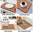 thumbnail image 4 of Red Maple Happy Fall Drying Mat Heat Resistant Drying Mat for Kitchen Counter Collapsable Coffee Bar Mat for Shop Countertops 18x24 Inches, 4 of 7
