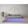thumbnail image 3 of Ahgly Company Indoor Rectangle Abstract Blue Modern Area Rugs, 7' x 9', 3 of 4