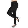 thumbnail image 6 of SlimMe Women's Cotton Blend Denim Shaping Jean Leggings - Womens - Female, Q1/Q2, Black, 6 of 11