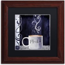 Trademark Fine Art "Cafe Blue III" Canvas Art by Color Bakery Black Matte, Wood Frame