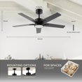 thumbnail image 2 of Ventilador de techo Vagizm 107 cm con luz y control remoto, 2 of 7