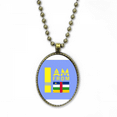 thumbnail image 1 of Je Suis de République Centrafricaine Collier Chaîne Vintage Pendentif Bijoux Collection, 1 of 3
