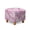 Cherry Blossom Print Pink, variant on SCRAWLGOD Vintage Leopard Print Brown Square Ottoman Cover Jacquard Fabric Ottoman Slipcover Stretchable Footrest Stool Covers for Square and Rectangle Ottomans