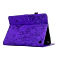 thumbnail image 7 of ELEHOLD Case For Amazon Fire HD8/HD8plus(12th generation 2022 release) Embossed Flowers and Birds Leather Tablet Case, Slim Back Smart Cover, Full Body Protection, Purple, 7 of 7