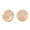 thumbnail image 1 of Cuadros Decorativos Cabeza de sello de sellado de cera de flor de hierba Sellos de cobre redondos sin mango (ZR006) Likrtyny embutido en tela, 1 of 8