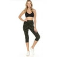 thumbnail image 4 of Multi-color Print, Cropped Capri Leggings In A Fitted Style With A Banded High Waist, 4 of 4