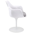 thumbnail image 2 of Modern Contemporary Kitchen Dining Armchair Set of Two Gray, 2 of 4