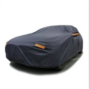 Full Car Cover Waterproof All Weather for Automobiles 3 Layer Breathable Dust Proof Outdoor Full Cover Basic Guard Rain Sun UV Protection Universal Fit for Sedan