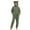 Green, variant on Wlynlyn Pajamas Jumpsuits for Women Fleece Onesie Winter Warm Rompers 1 Piece Hooded Ear Sherpa Outfits Cute Sleepwear