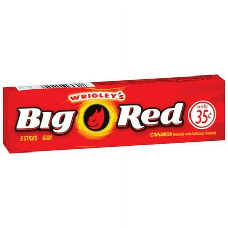 Big Red Cinnamon Chewing Gum, 5 pc