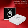 thumbnail image 3 of Eusense Initial Necklace Letter O Pendant for Women, 925 Sterling Silver Alphabet Jewellery Gifts, 3 of 5