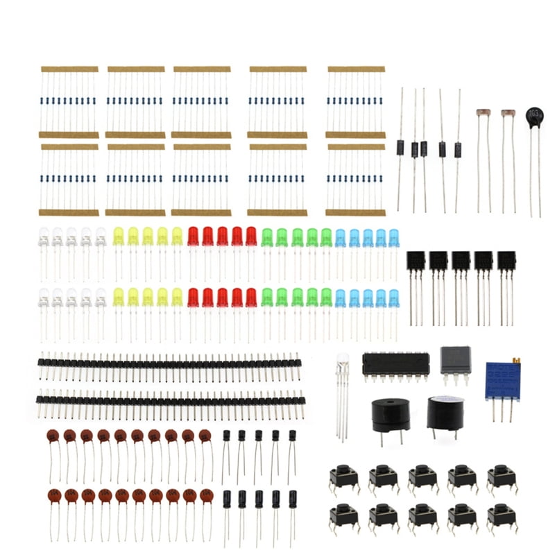 Basic Starter Kit with Capacitor Resistors LED Compatible with Arduino