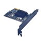 thumbnail image 4 of USB3.2 Gen2x2 20Gbps Pci-e 4x USB C Tarjeta de expansión Reemplazo 3.0 Adaptador Medida duradera 5.9x3.3x1.2 pulgadas Negro Profesional Hugo Tarjeta de expansion, 4 of 7