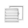 thumbnail image 2 of Rejilla de ventilación con lamas móviles, acero inoxidable, salida de aire, rejilla de ventilación exterior para conductos de ventilación de secadoras de ropa (aberturas 250-250 mm), 2 of 5