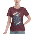thumbnail image 1 of T-Shirt Basique à Manches Courtes pour Femmes Demon Slayer : Shitou Wuichiro, 1 of 6