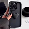 thumbnail image 3 of Funda de silicona con corazón de amor en 3D para iPhone, carcasa trasera de caramelo a prueba de golpes para iPhone 16, 15, 13, 12, 11, 14 Pro Max, X, XR, XS, 16 Plus, 3 of 5