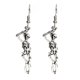 thumbnail image 2 of Pendientes Colgantes onlyliua en Calavera y borlas Clip para la oreja joyas mujer, 2 of 7