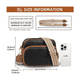 thumbnail image 5 of Bolsa Bandolera Crossbody Mariconera Moda Mujer Malubero Negro, Café, 5 of 5
