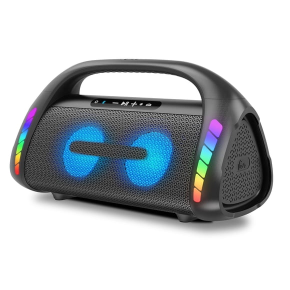 LFS Bluetooth Speaker,100W Loud Speakers Bluetooth Wireless with Deep Bass, LED Lights, IPX6 Waterproof, 30H Playtime, Portable Outdoor Speaker Boomb