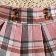 thumbnail image 4 of TOWED22 Toddler Girl Summer Outfits 2Pcs Cap Sleeve Checkered Top and Bow Shorts Cute Baby Girl Clothes 12M-5T(Pink,6-9 M), 4 of 7