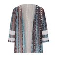thumbnail image 4 of Nouveaux Hauts pour Femmes 2023 Grande Taille Mode Col Rond Décontracté Manches Longues Chandail Imprimé Hauts Blouse Chemise à Manches Longues pour Femmes, 4 of 5