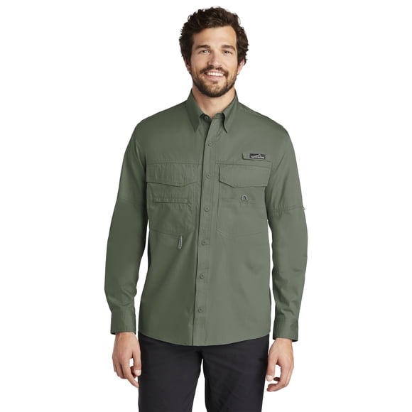 Eddie Bauer Camisa de pesca de manga larga (EB606) Seagrass Green, XS Eddie Bauer 729991