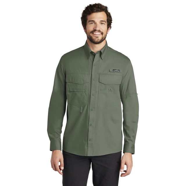 Eddie Bauer Camisa de pesca de manga larga (EB606) Seagrass Green, XS Eddie Bauer 729991