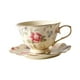 thumbnail image 3 of Taza de café, taza de arte latte con platillo, diseño floral, regalos de cumpleaños únicos, tazas de té, tazas de latte para uso comercial, café caser, 3 of 9