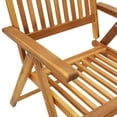 thumbnail image 5 of vidaXL Garden Reclining Chairs 4 pcs with Cushions Solid Acacia Wood, 5 of 5