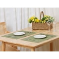 thumbnail image 6 of REGALWOVEN Placemats Set of 6 Table Mat Set for Kitchen Dining Room Light Green 18"x12", 6 of 6