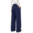 thumbnail image 5 of UVN Sweatpants for Women Casual Wide Leg Baggy Pants Straight Long Trousers High Waist Drawstring Workout Pants with Pockets, 5 of 12