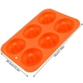 thumbnail image 3 of Toystoory Molde para hornear de silicona Donut Muffin pastel de chocolate molde Pan galleta Cupcake Naranja, 3 of 6