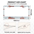thumbnail image 2 of Aluminum License Plate Frame 2 Pack Car Exterior Accessory Car Tag Holder for Front Rear Plates Cars Decor Watercolor Snowman and Red Barn, 2 of 7