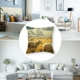 thumbnail image 5 of Ullo0ord Abstract Art, Sheep Pack of 2 Decorative Pillowcases Super Soft Sheep Throw Pillow Covers Modern Farmhouse Rustic Cushion Cover for Sofa Couch Bed  18x18in, 5 of 7