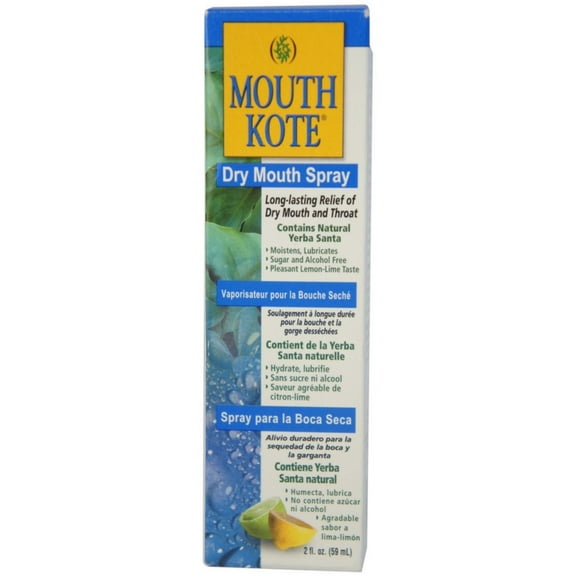 Mouth Kote Dry Mouth Spray, Sugar Free, Long-Lasting Relief, Lemon-Lime, 2 FL OZ
