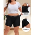 thumbnail image 4 of INNERSY Women's Plus Size Boxer Underwear Rayon from Bamboo 3 Pack(XL,Black), 4 of 7