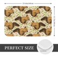 thumbnail image 2 of Honeii Cute Squirrel with Green Leaves Pattern Door Mat, Welcome Door Mats Outdoor Indoor, Stain and Fade Resistant, Non-Slip Entry Matfor Bedroom, Bathroom, Kitchen, 2 of 7