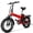 Red, variant on Cbvelo 1000W Folding Electric Bike for Adults, 48V 20.8AH Large Removable Battery E-Bike, 30+MPH, 80 Miles Max Range, 20" Fat Tire Electric Bike for Adults, Adult Electric Bicycles for Commute