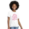 thumbnail image 5 of All You Need Love Cute Romantic Quote Girls Kids T Shirt Tees Teen Brisco Brands L, 5 of 6