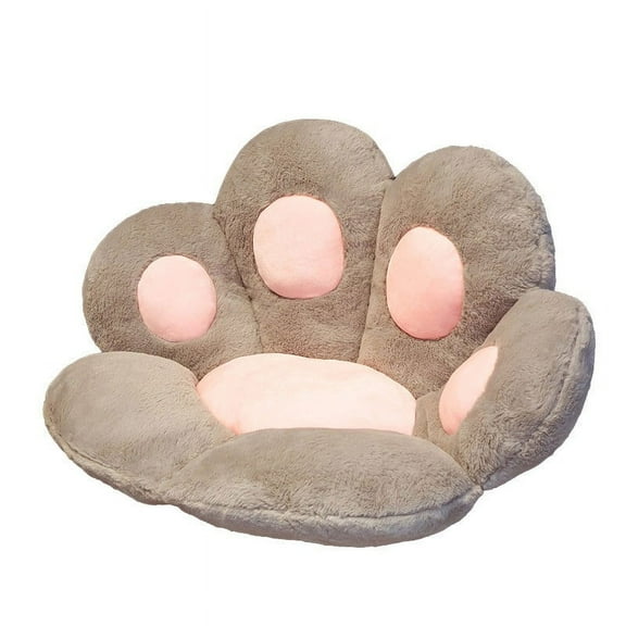 Cat Paw Cushion Comfy Kawaii Chair Plush Cushions Shape Lazy Pillow for Gamer Chair 28"x 24" Cozy Floor Cute Seat Kawaii for Girl Worker Gift, Dining Room Bedroom Decorate White