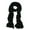 Black, variant on Solid Color Winter Knit Sequin Scarf