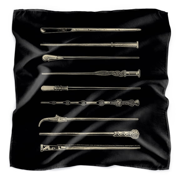 Fantastic Beasts: The Crimes of Grindelwald Wands Black Bandana (21 in x 21 in)