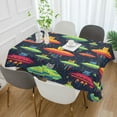 thumbnail image 2 of Yayeee Tablecloths 54" x 72" Rectangle Wrinkle Resistant Party Table Cover, Colorful Space Cat, 2 of 8