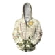 thumbnail image 1 of Sudadera con capucha y estampado 3D de mariposa y ángel para hombre, con estampado de flores, hojas y libros, cómoda y holgada con cremallera., 1 of 6