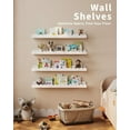 thumbnail image 4 of Nursery Book Shelves, 4-Pack White Floating Shelves for Wall Kids, Scalloped Shelves, Wall Book Shelves for Bedroom Kids, Toddler Room, Baby Room, Nursery Decor, 4 of 12
