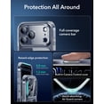 thumbnail image 2 of ESR Magnetic Phone Case for iPhone 17 Pro, Compatible with MagSafe, Camera Control, Shockproof Military-Grade Protection, Clear, 2 of 7