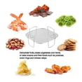 thumbnail image 4 of Air Fryer Rack Grilling Rack Stainless Steel Dehydrator Rack Multi-Purpose Cooking Rack Air Fryer Accessories Sturdy Square Rack, 4 of 8