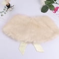 thumbnail image 2 of Kaerm Kids Flower Girls Wedding Faux Fur Bolero Shrug Pageant Birthday Party Formal Event Short Cape Champagne One_Size, 2 of 6